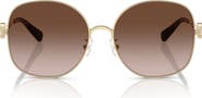 Tory Burch 56mm Gradient Round Sunglasses