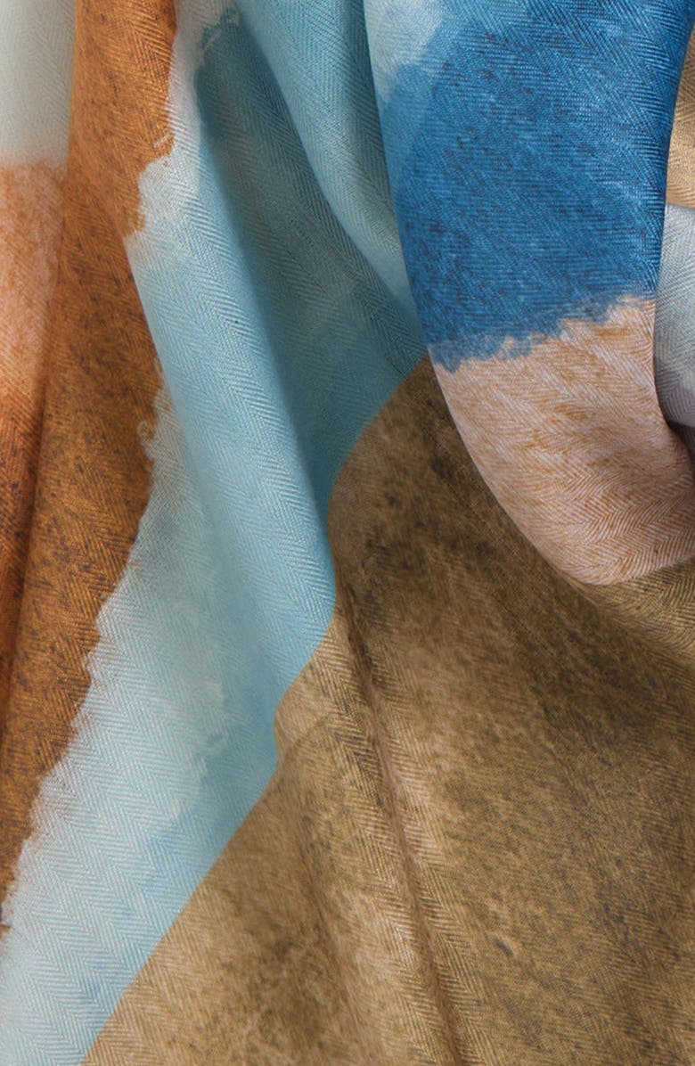 Echo Gallery Fringe Scarf, Alternate, color, Slate