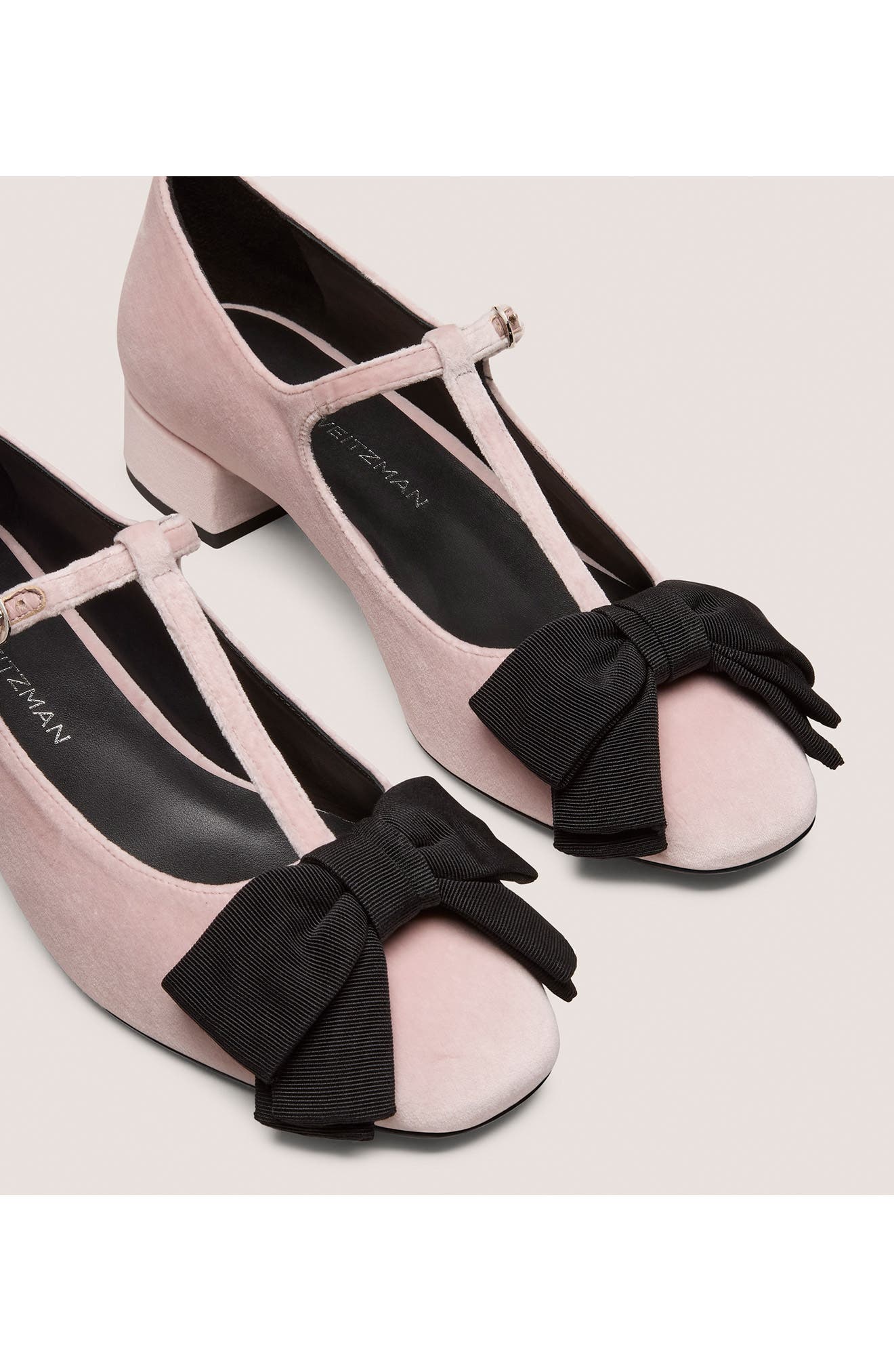 Ariella T-Strap Pump, Alternate, color, BALLET/ BLACK
