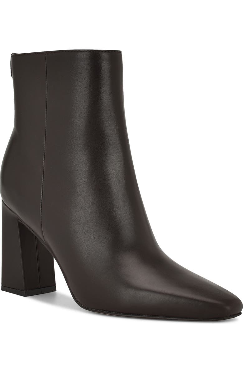 Nine West Reraye Bootie, Main, color, Dark Brown Leather