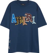 AMIRI Varsity Patch Oversize Cotton T-Shirt