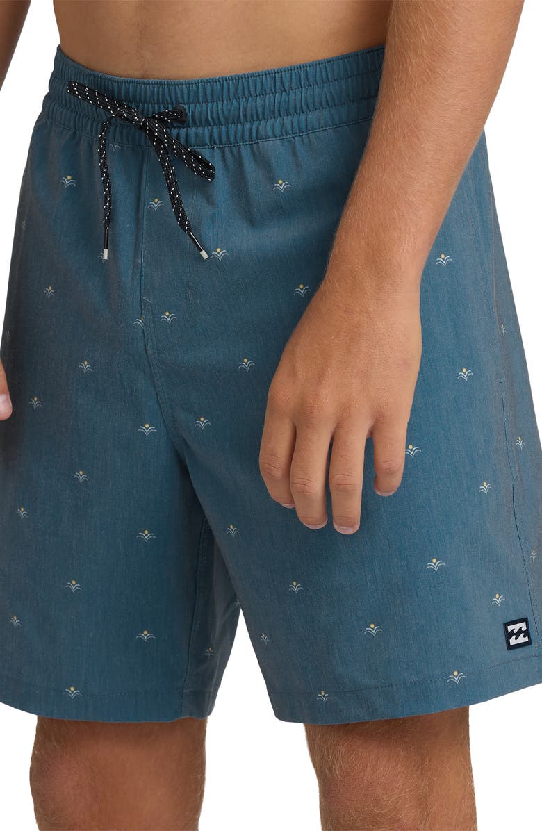 Billabong Good Times Layback Swim Trunks, Alternate, color, Real Teal