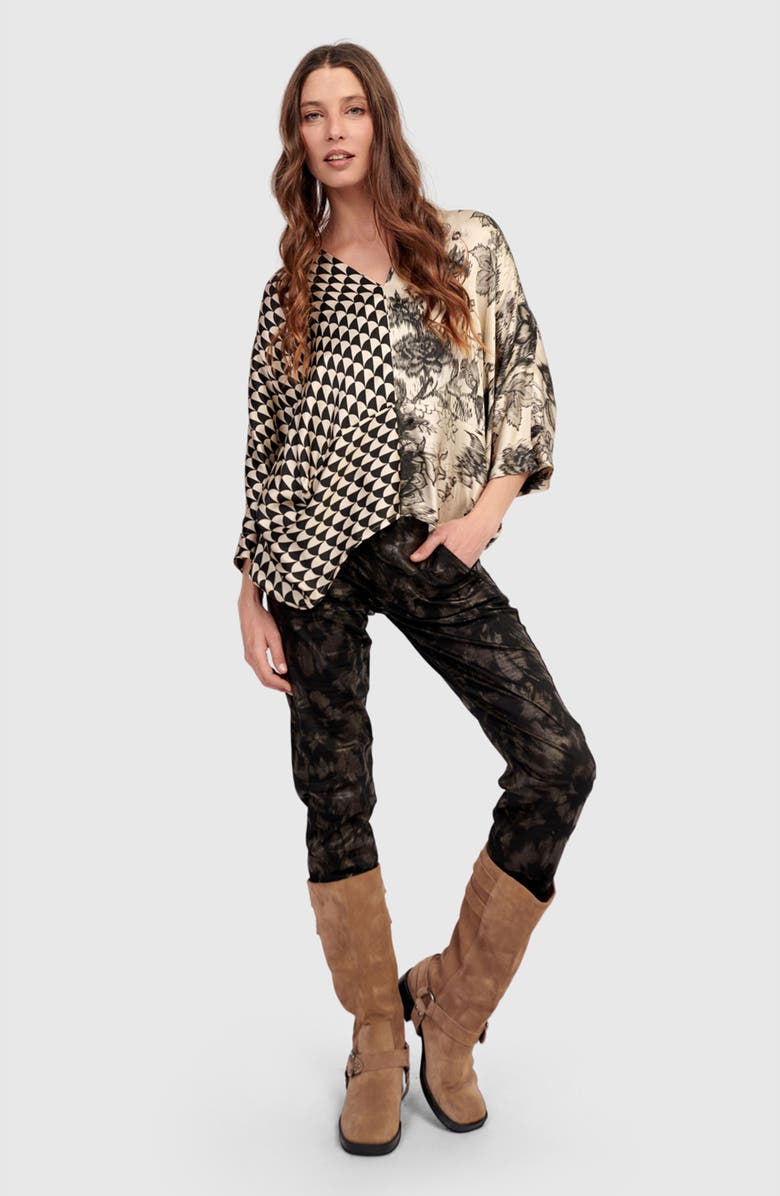 Alembika Fatima Draped Top, Alternate, color, Mix