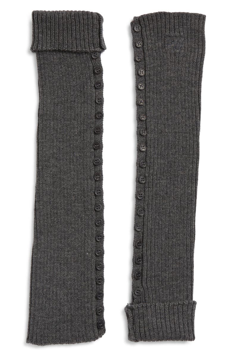 Paloma Wool Prior Extrafine Merino Wool Leg Warmers, Main, color, Dark Grey