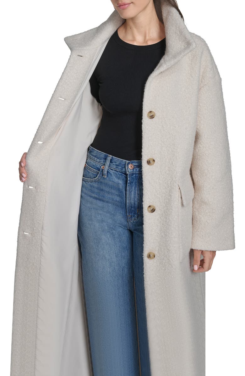 Levi's Bouclé Longline Cocoon Car Coat, Alternate, color, Cream