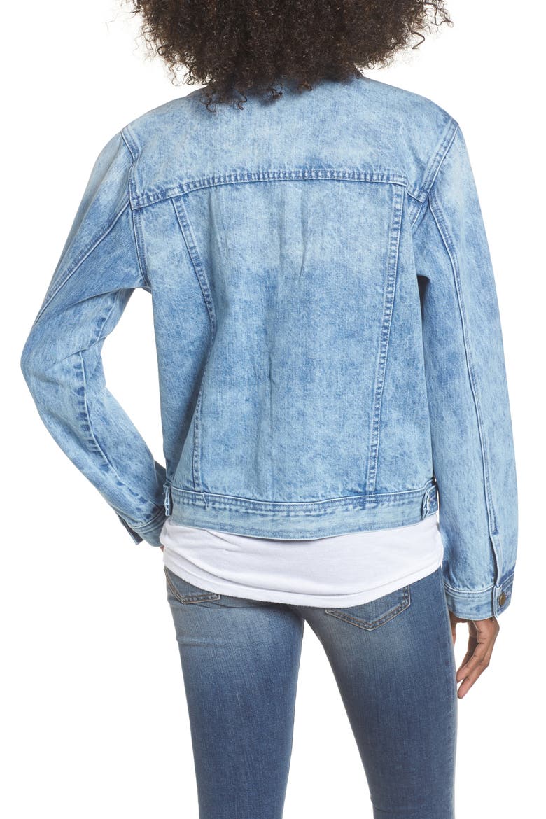 Star & Stud Denim Jacket, Alternate, color, BLUE