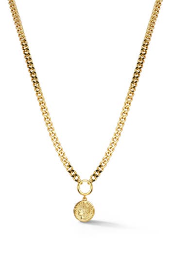 Chloe & Madison Chloe And Madison Coin Pendant Necklace In Gold