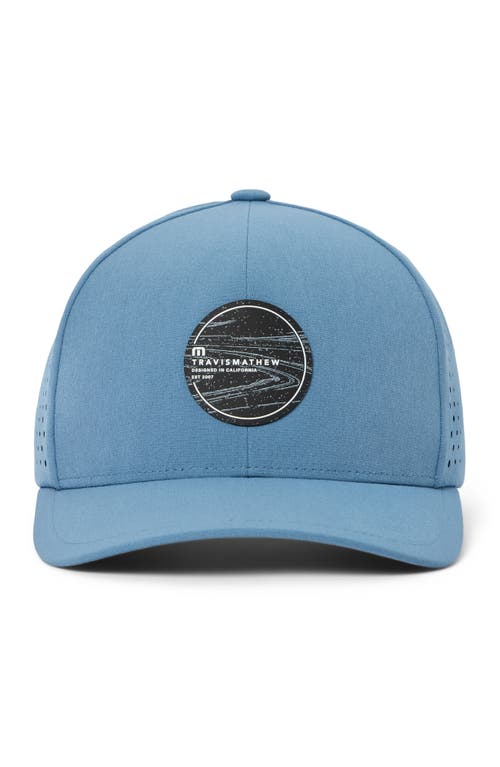 Travismathew Long Journey Snapback Baseball Cap In Captains Blue