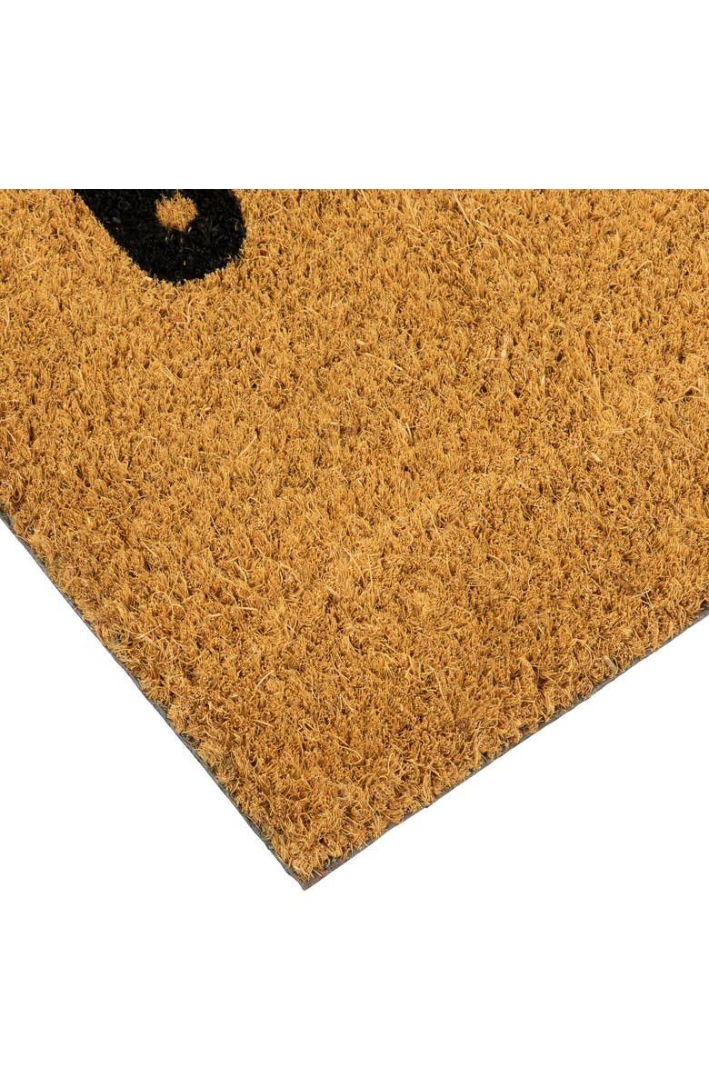 Northlight Natural Coir Home Heart Outdoor Doormat 18" x 30", Alternate, color, Brown