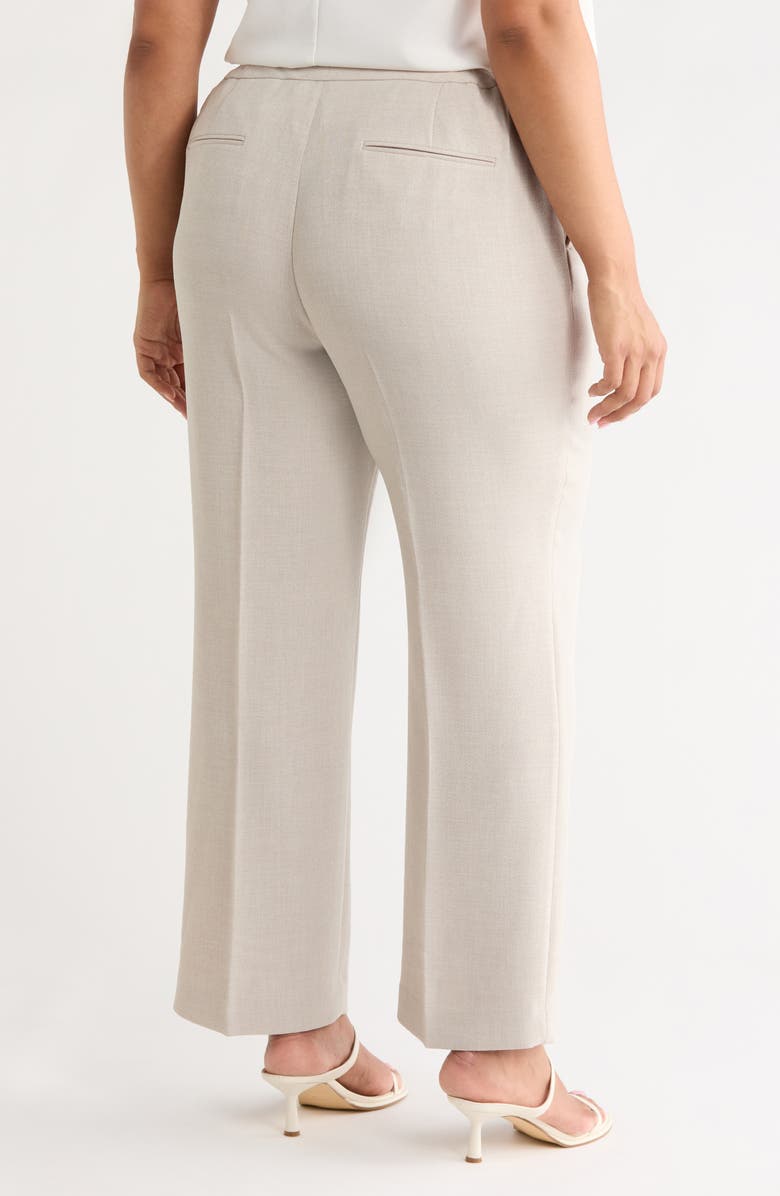 KASPER The Claire Pebble Crepe Pants, Alternate, color, Summer Straw