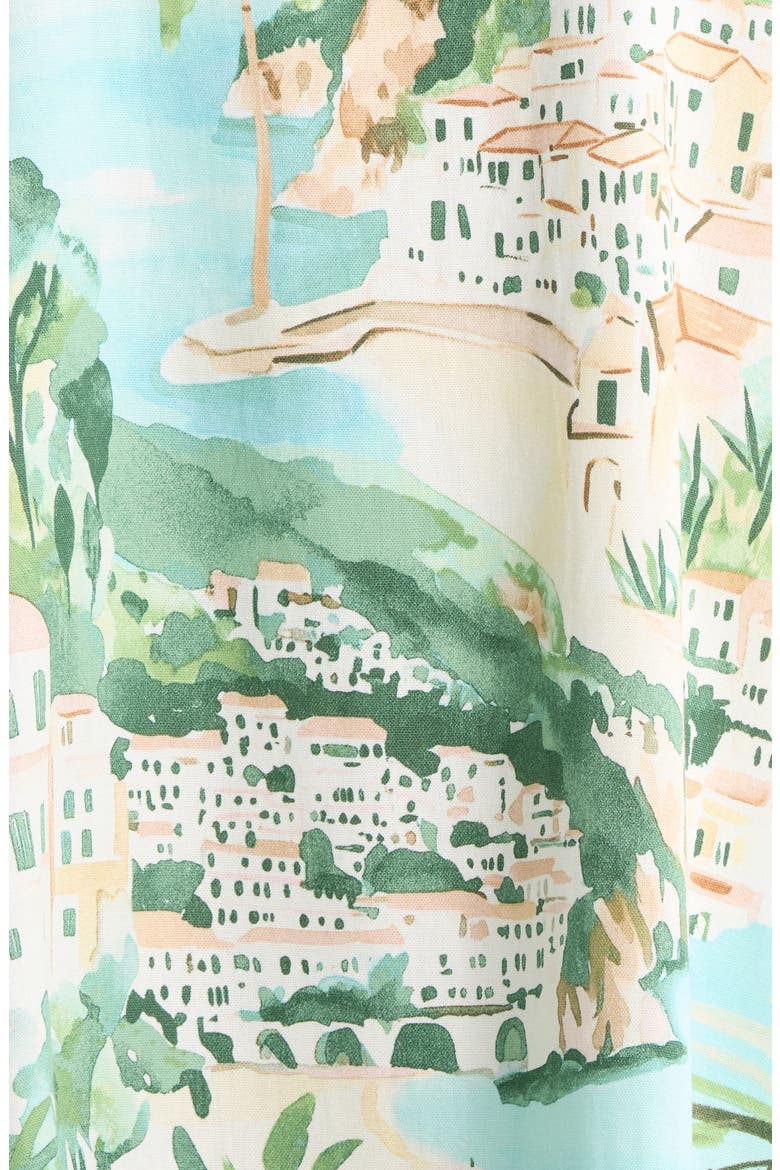 Piti Town Zenica Minidress, Alternate, color, AQUA-MULTI