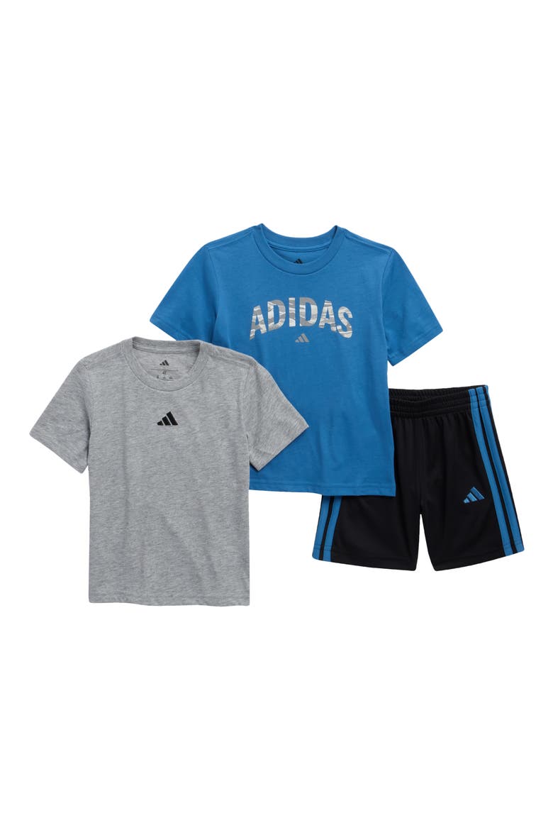 3-Pack Assorted Graphic T-Shirts & Shorts Set, Main, color, DUSKY INK