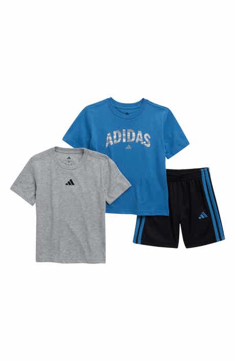 adidas 3-Pack Assorted Graphic T-Shirts & Shorts Set