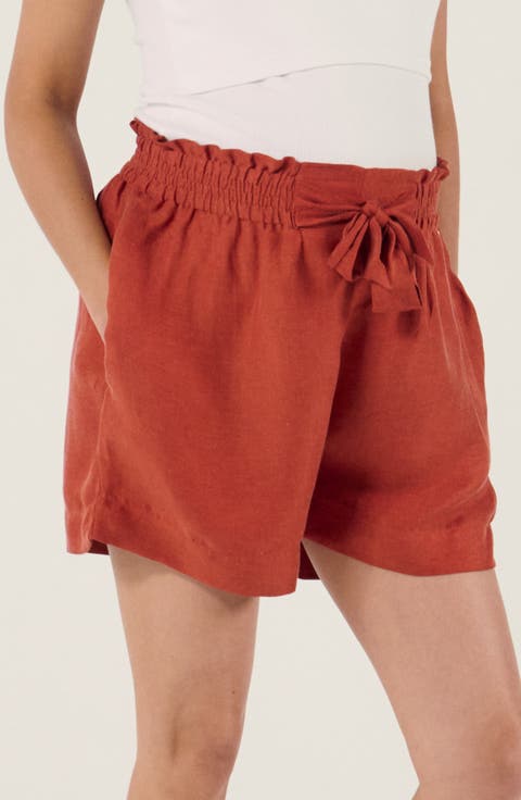 Maternity Twill Smock Shorts Nubie