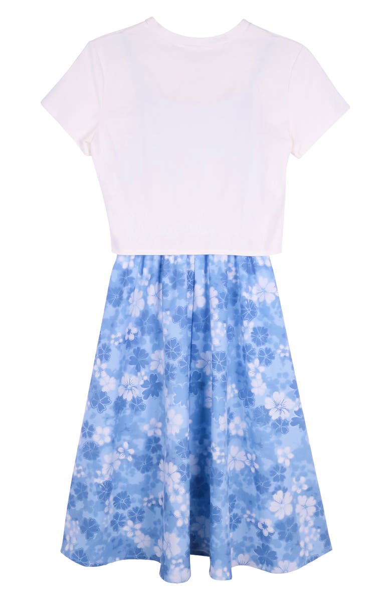 Zunie Kids' Twofer T-Shirt Dress, Alternate, color, 