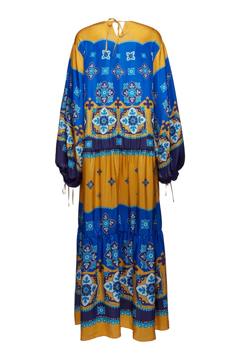 Vesta Dress, Alternate, color, Tiles Degradé Giallo Blue