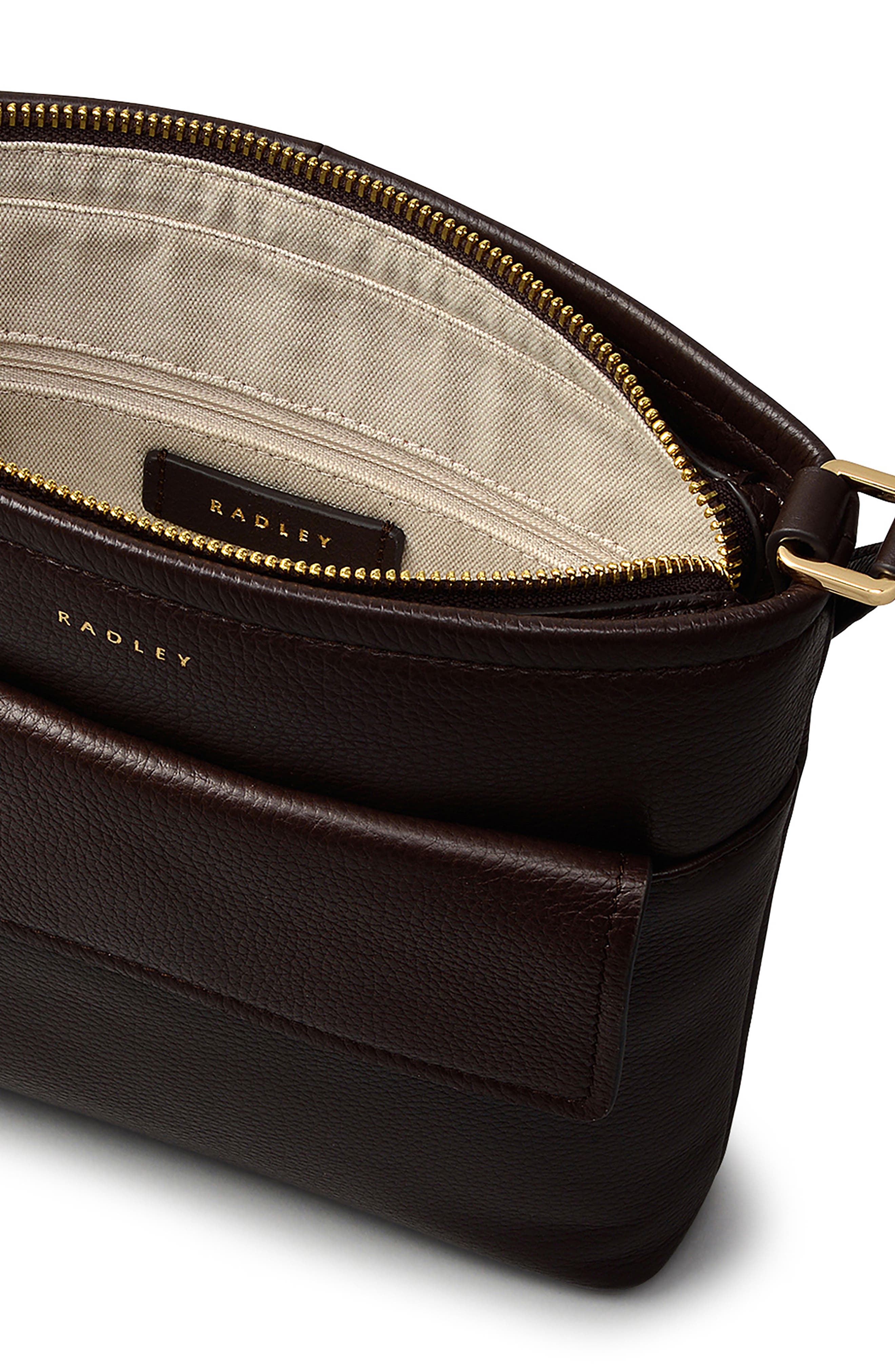 Radley Brompton Small Zip Top Crossbody Bag, Alternate, color, Dark Oak