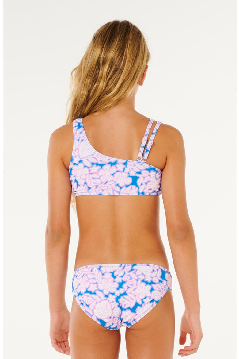 Kids' Sunshine Squad Rib Two-Piece Swimsuit, Alternate, color, ELECTRIC BLUE