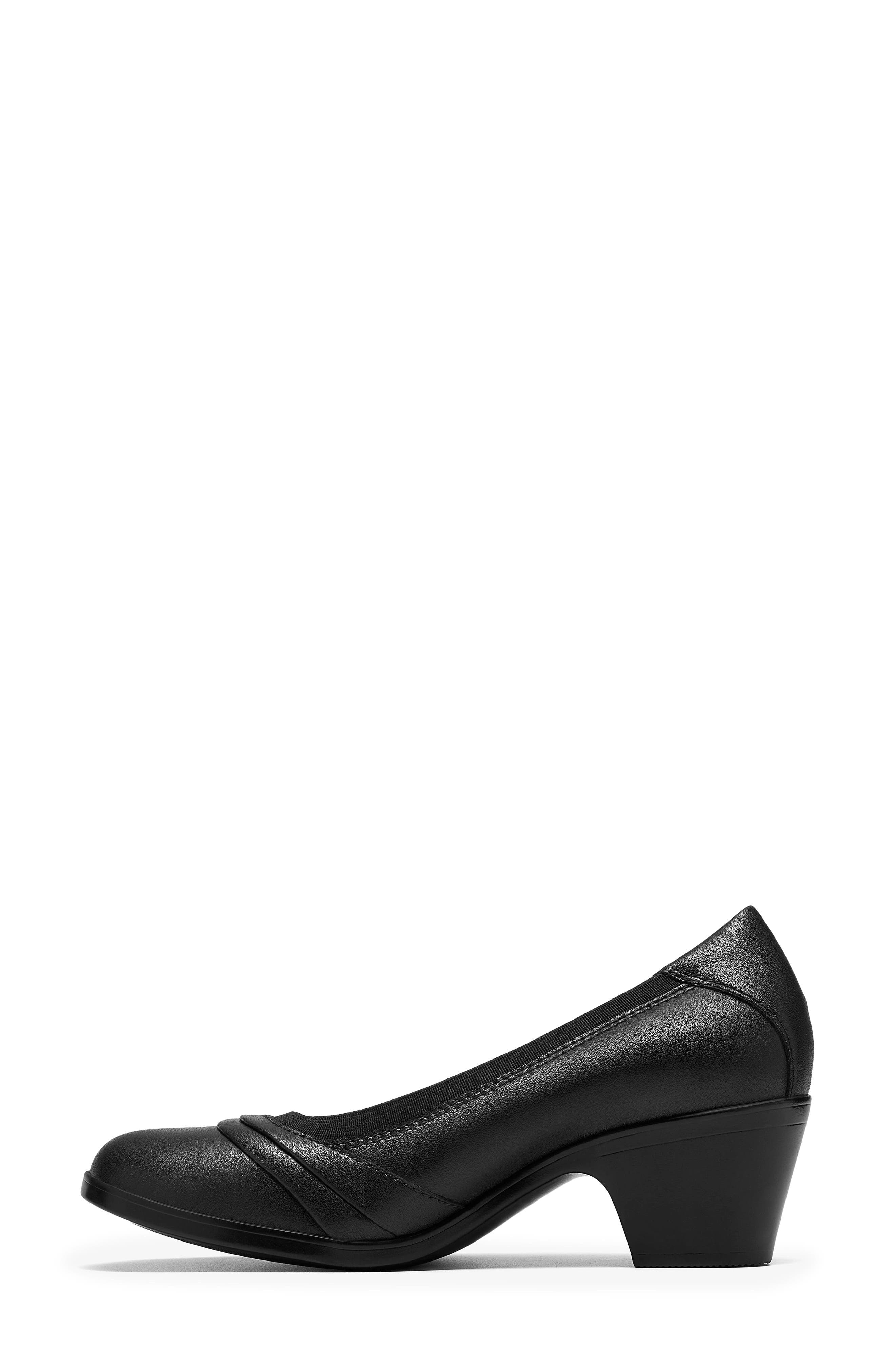 Emily 2 Gracie Pump, Alternate, color, BLACK LEATHER