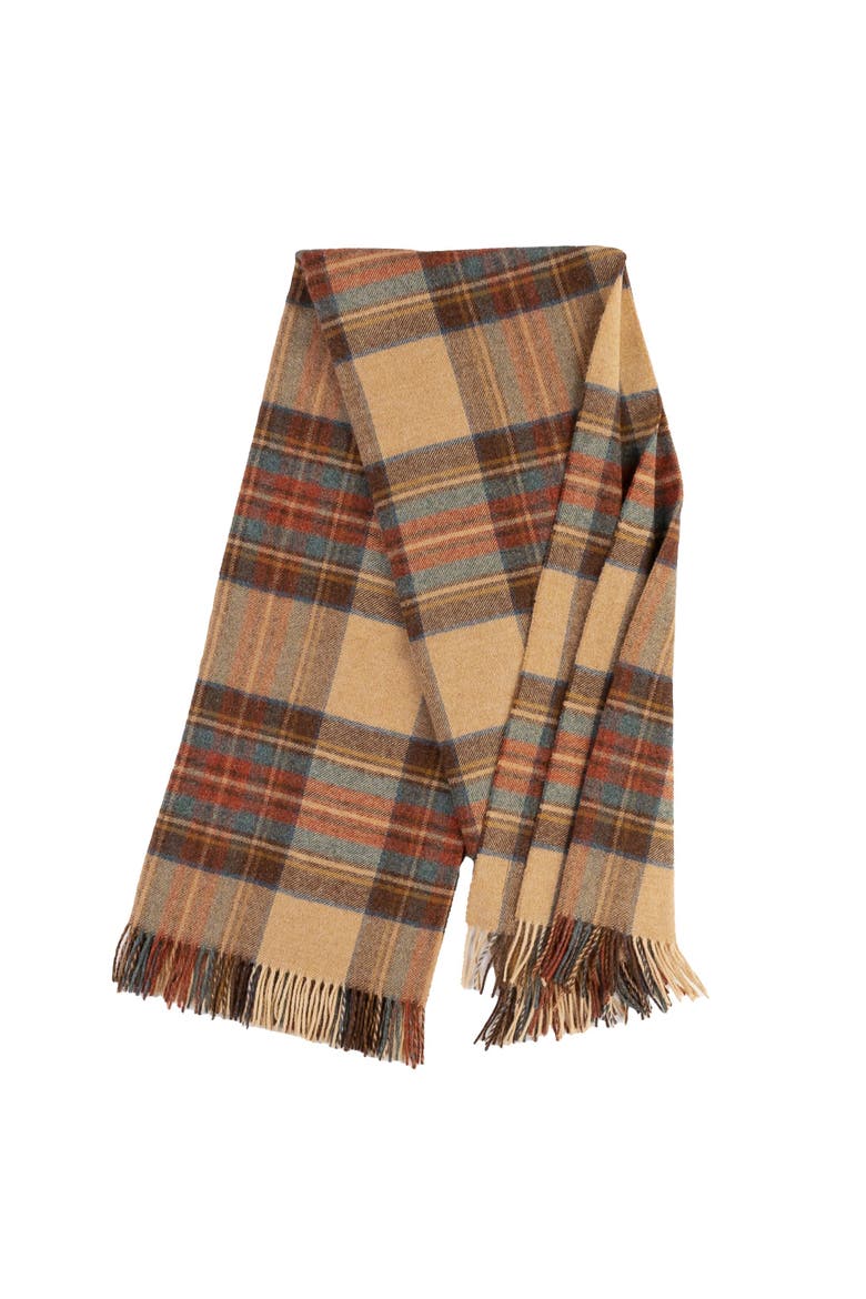 Highland Tweeds Shetland Lambswool Throw, Alternate, color, Antique Dress Stewart