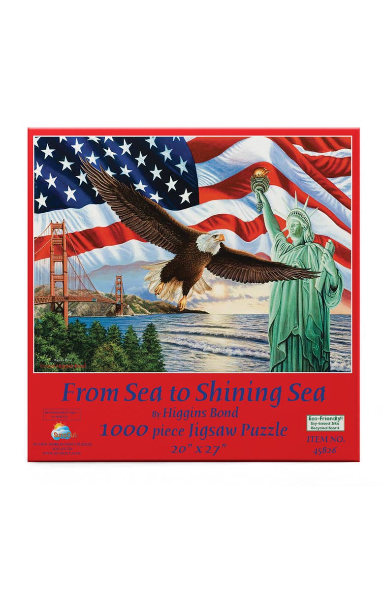 Sunsout From Sea to Shining Sea 1000 piece Jigsaw Puzzle for Adults, Alternate, color, Multicolor