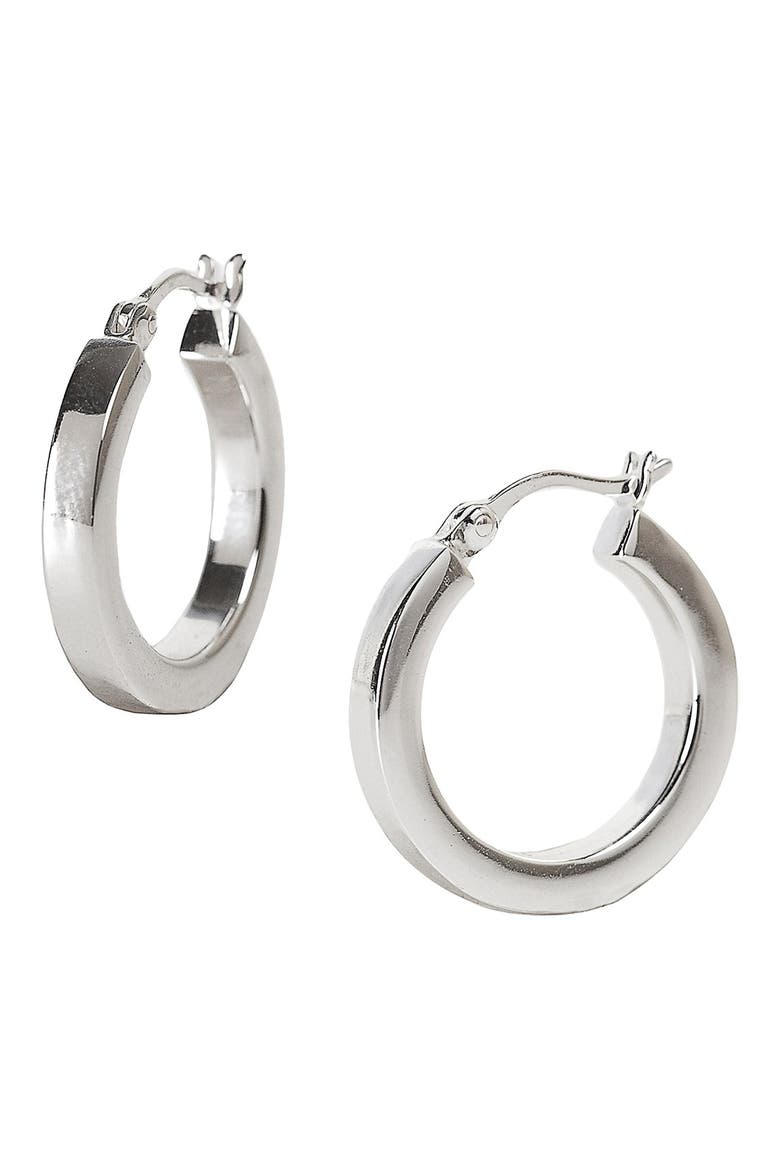 Argento Vivo Small Hoop Earrings (Nordstrom Exclusive), Main, color, SILVER