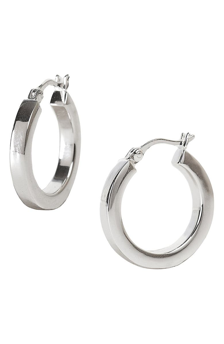 Argento Vivo Sterling Silver Argento Vivo Small Hoop Earrings, Main, color, 