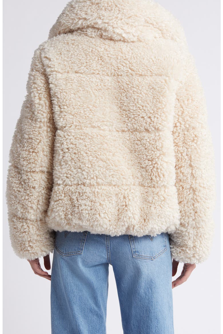 Kennie Insulated Faux Shearling Jacket, Alternate, color, SHORE BEIGE