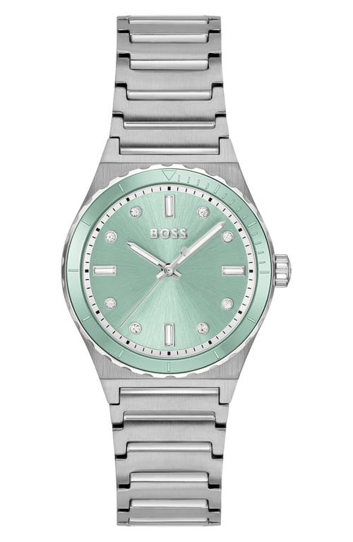 Hugo Boss Boss Candor Bracelet Watch, 32mm In Green