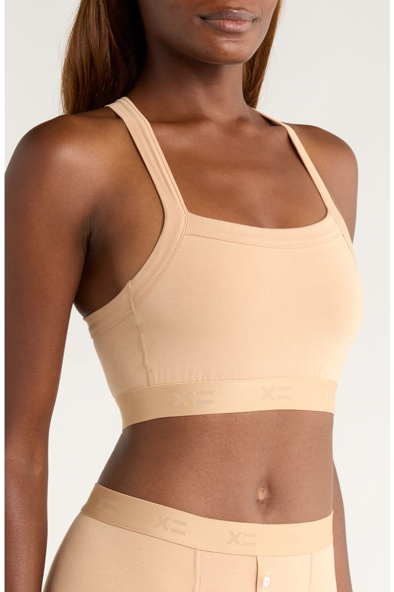 Scoop Soft Stretch Cotton Bralette, Alternate, color, CHAI