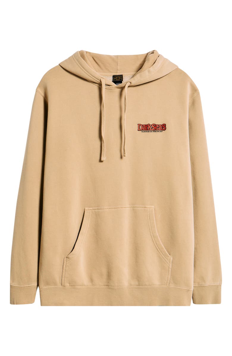 DARK SEAS Duck Pond Fleece Graphic Hoodie, Alternate, color, Sandstone