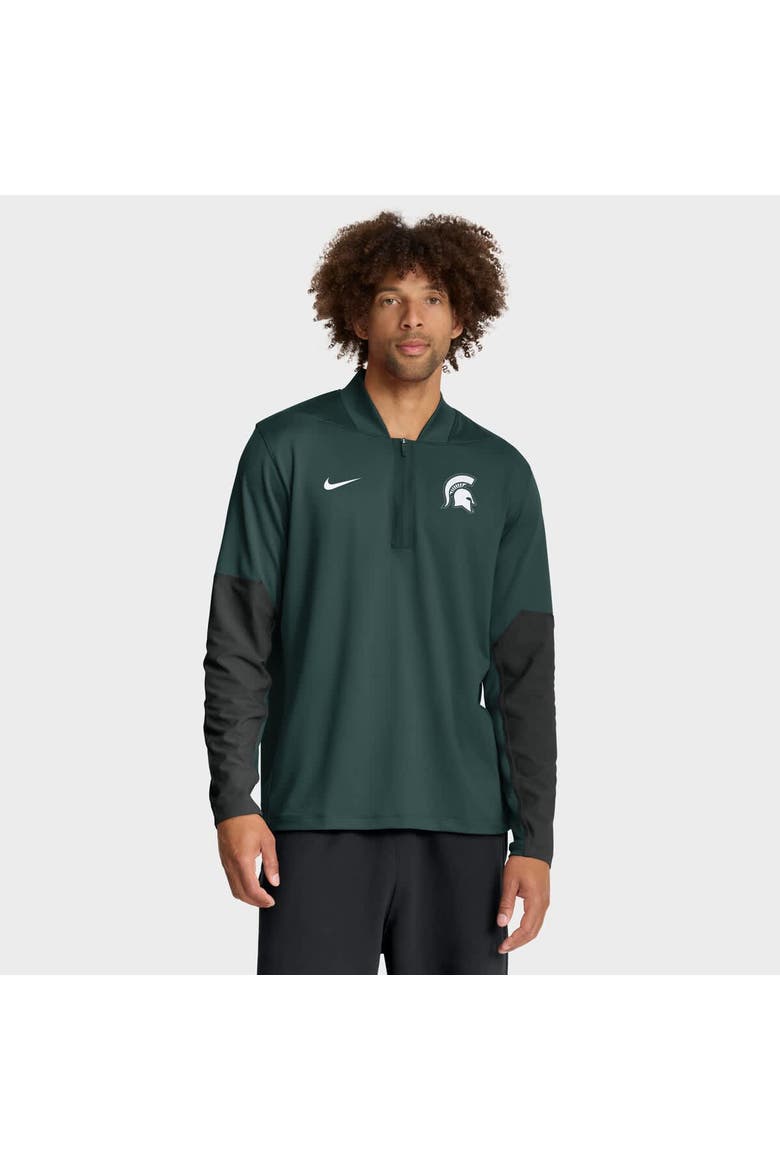 Men's Nike Green Michigan State Spartans One Goal Performance Half-Zip Pullover, Main, color, Green