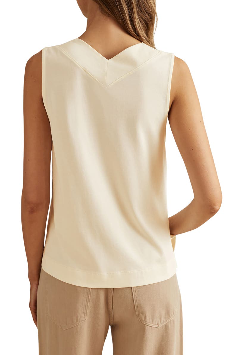 Reiss Mira Sleeveless Top, Alternate, color, Ivory