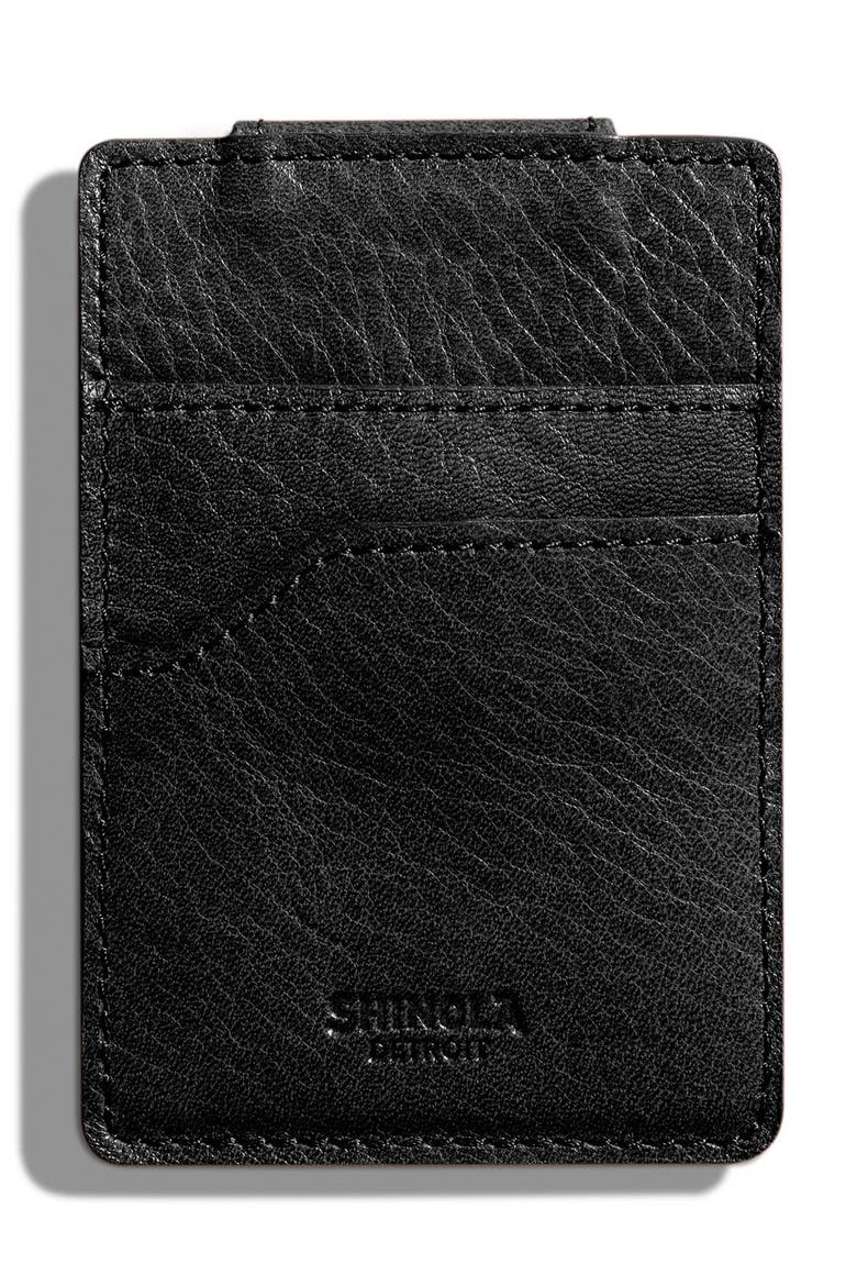 Money Clip Card Case, Alternate, color, BLACK