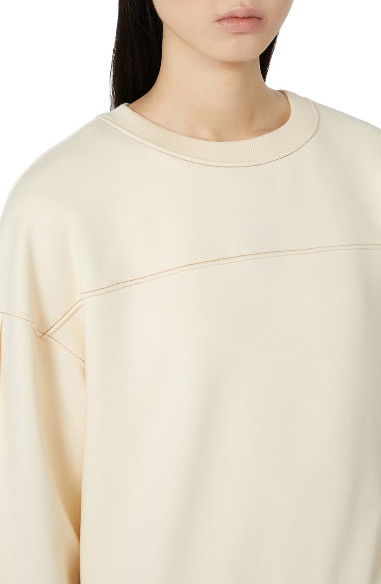 MM by Max Mara Mogol Oversize Sweatshirt, Alternate, color, Ivory