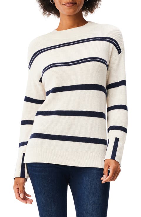 Opposites Attract Cotton Blend Sweater (Petite & Plus)