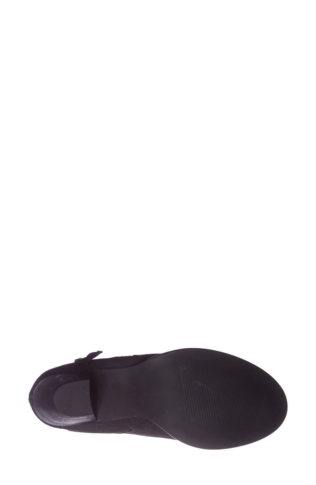 'Whysper' Nubuck Bootie, Alternate, color, BLACK NUBUCK