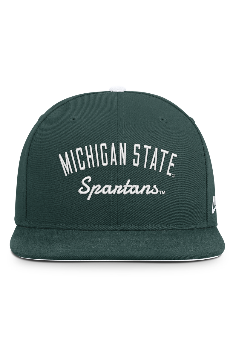 Men's Nike  Green Michigan State Spartans Legacy Snapback Hat, Alternate, color, Green