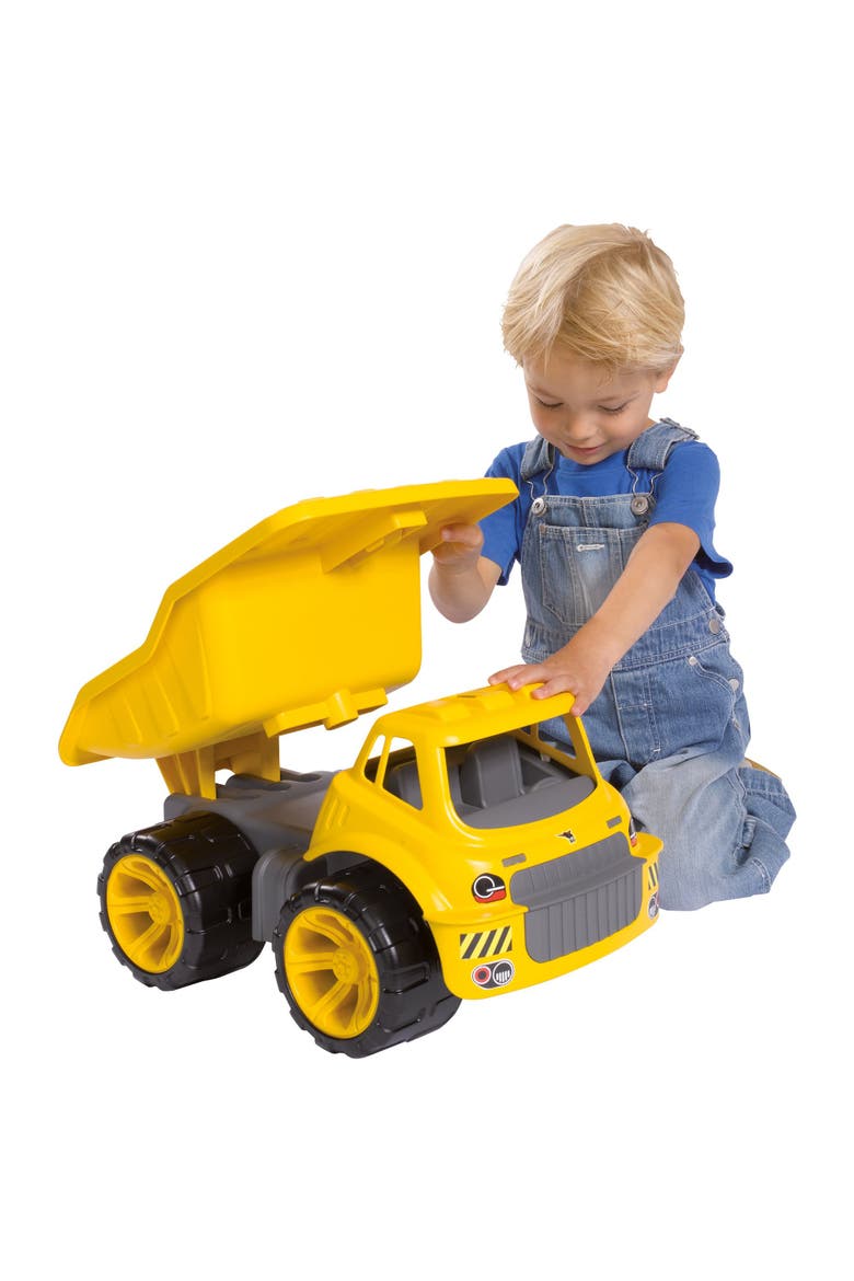 Aquaplay Big Power Worker Maxi Truck Rideon, 55Lb Capacity, Kids, Alternate, color, Yellow