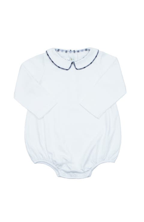 Gingham Piping Bubble Romper