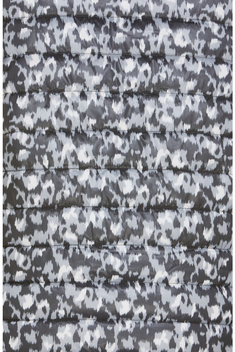 Quilted Puffer Vest, Alternate, color, BLACK IKAT