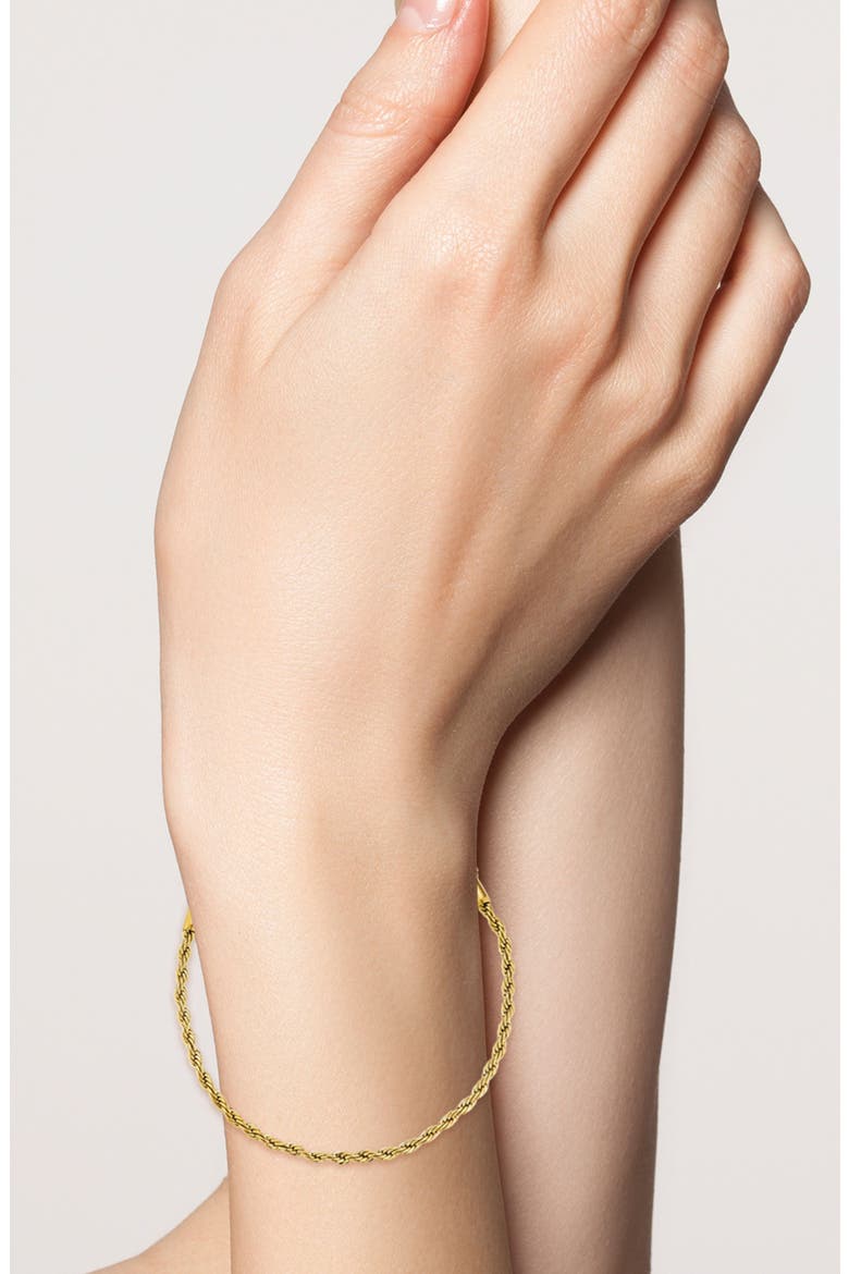Rope Chain Bracelet, Alternate, color, GOLD