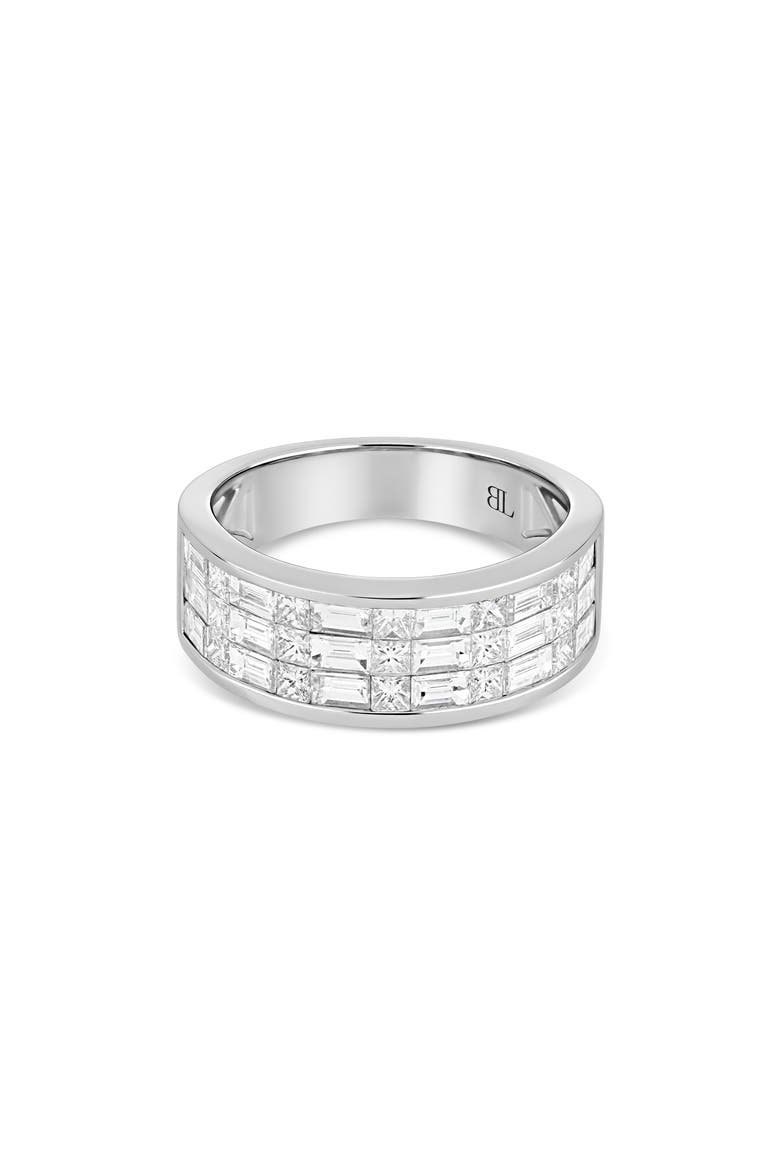 18K Gold Gatsby Diamond Wide Ring (Online Trunk Show), Alternate, color, 18K WHITE GOLD/ DIAMOND