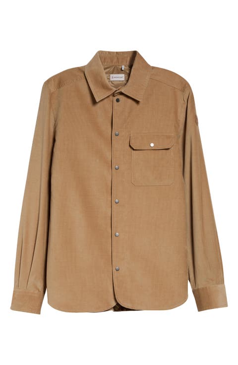 Cotton Corduroy Snap-Up Shirt