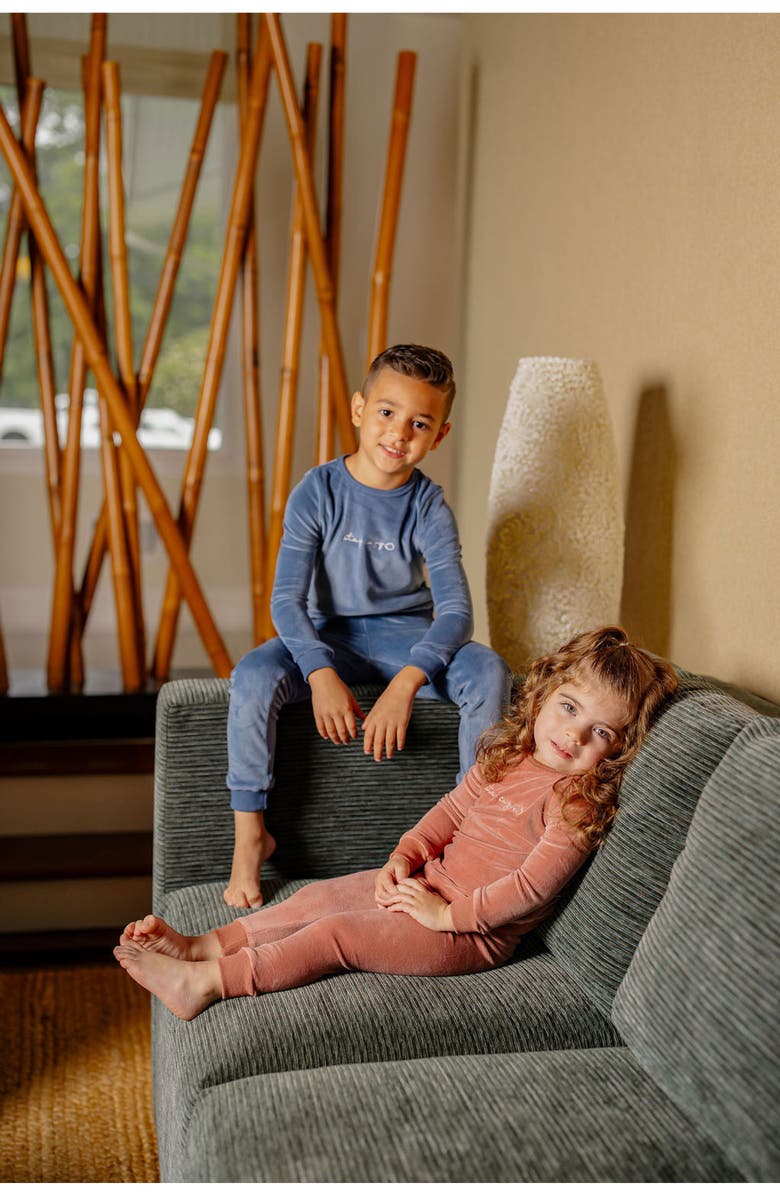 Pouf Boys Stay Cozy PJ, Alternate, color, Blue