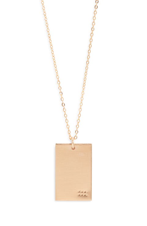 Goldie Zodiac Pendant Necklace