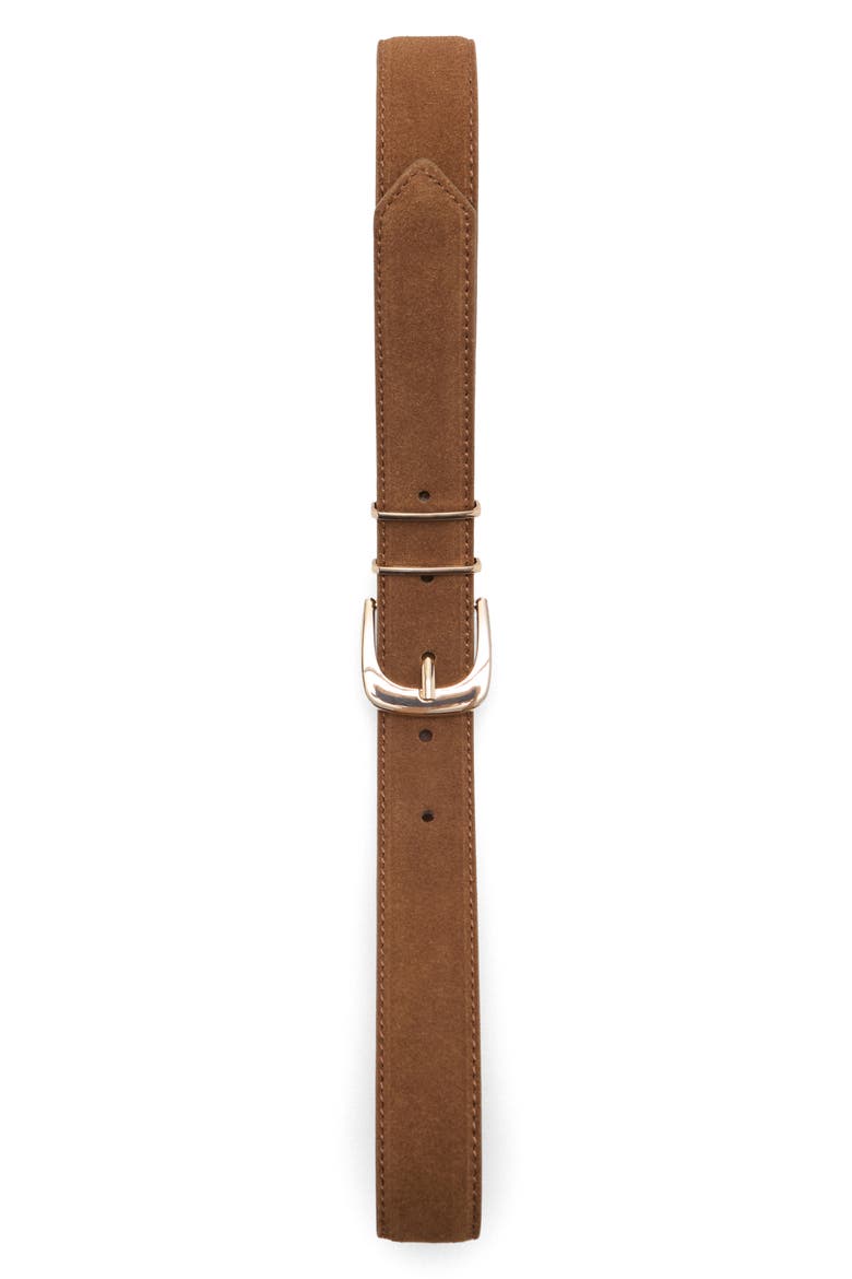 Suede Belt, Alternate, color, BROWN