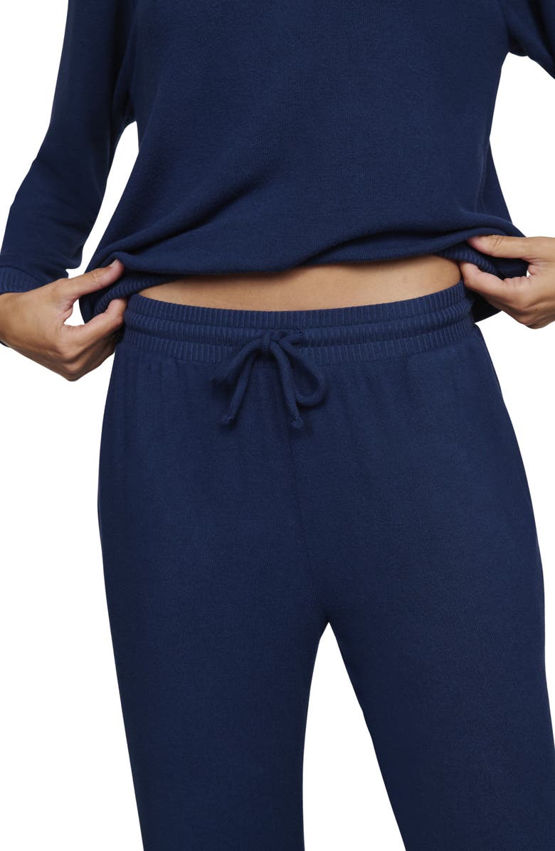 Eberjey Cozy Time Lounge Joggers, Alternate, color, Navy