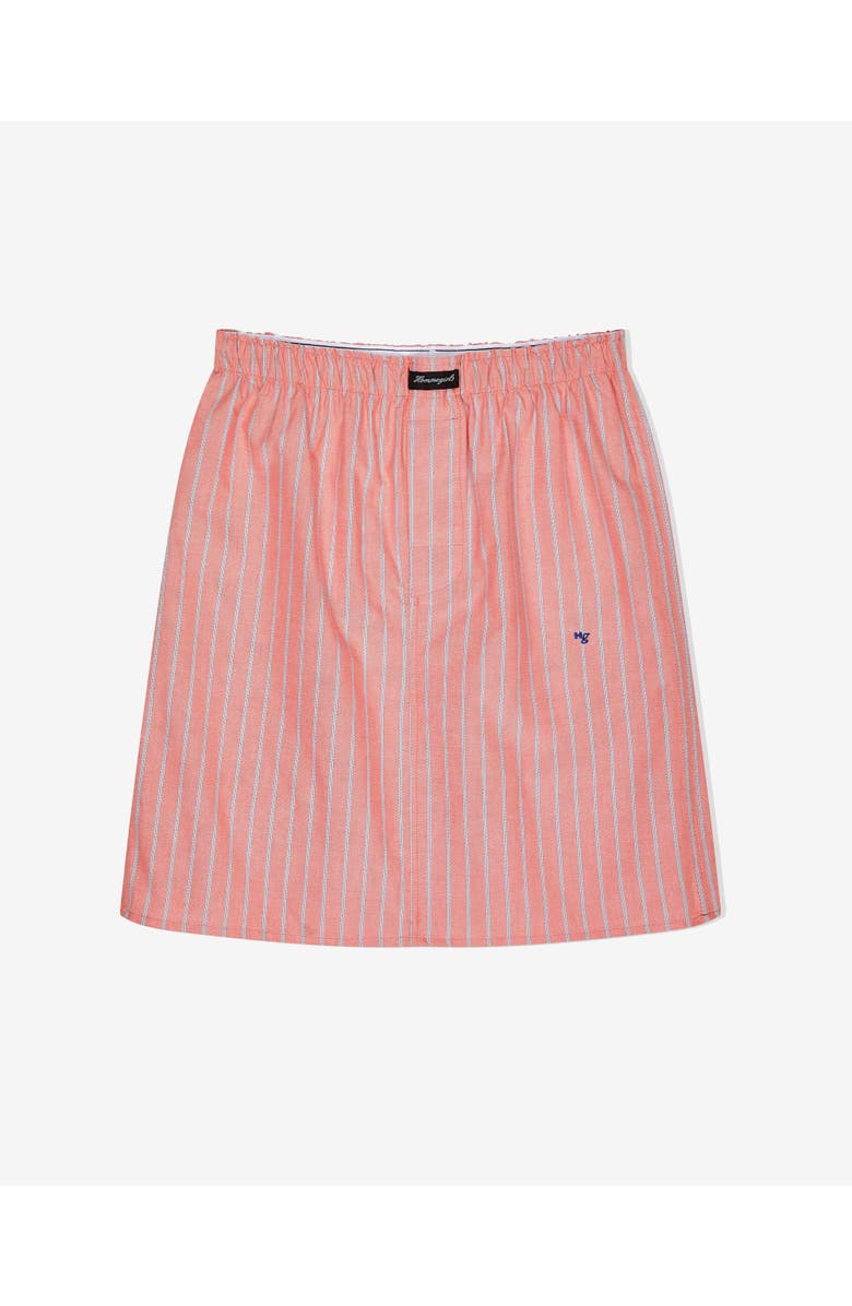 Hommegirls Boxer Pencil Skirt, Alternate, color, Coral Stripe Oxford