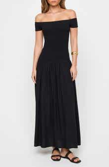 LSPACE Going Steady Off the Shoulder Cover-Up Dress